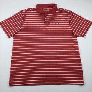 Under Armour Polo Heatgear Shirt Adult Extra Large Red Lightweight Golfer Tops